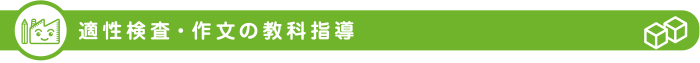 適性検査・作文の教科指導